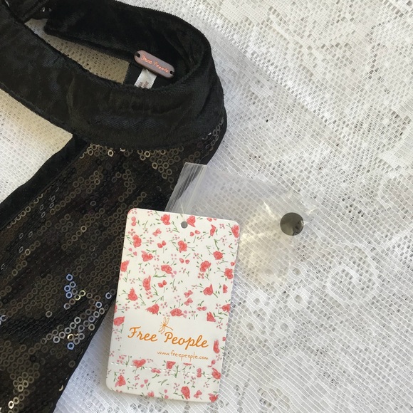 🔻sale Free people sequin halter backless dress - Picture 6 of 7